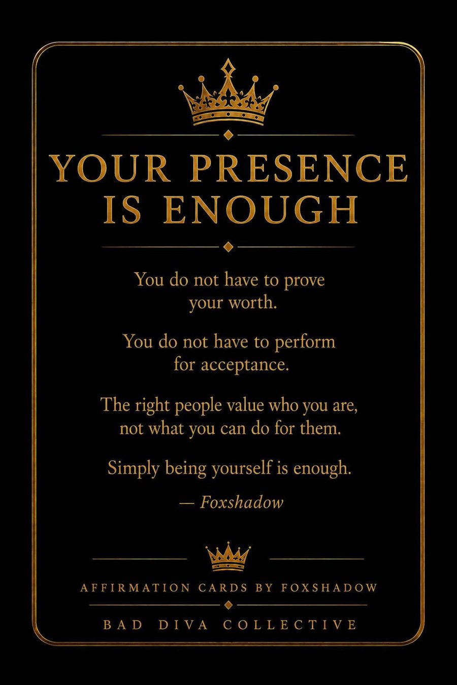 Your Presence Is Enough — reflection