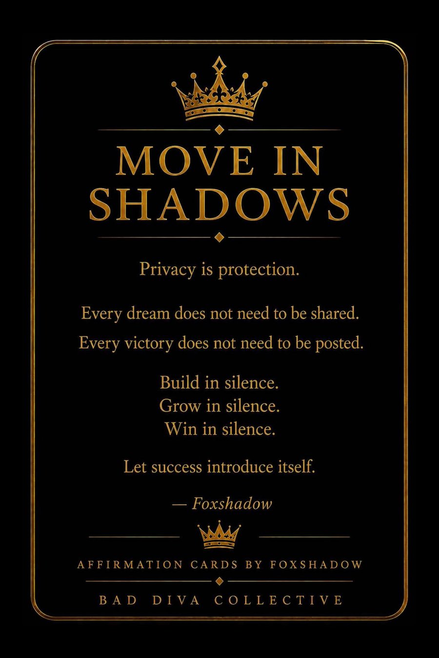 Move In Shadows — reflection