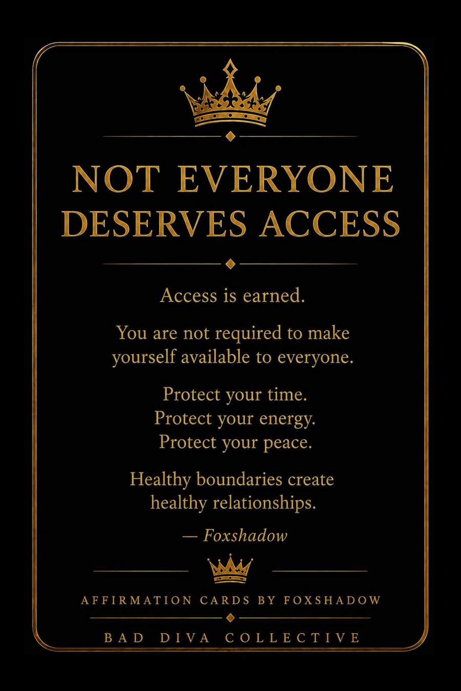 Not Everyone Deserves Access — reflection