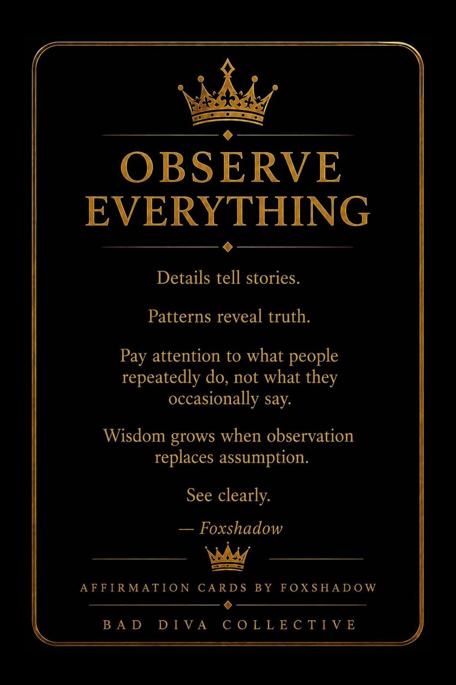 Observe Everything — reflection