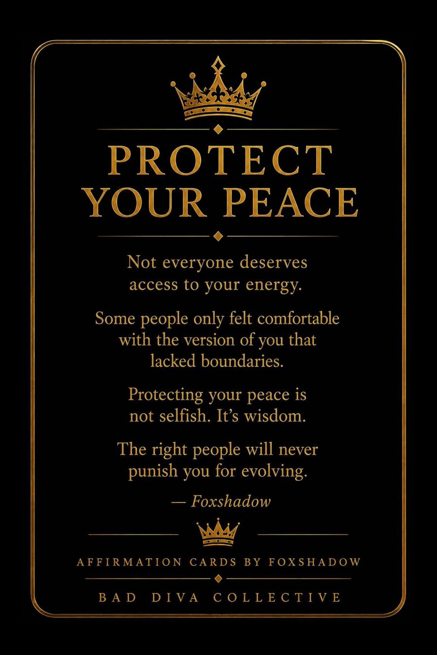 Protect Your Peace — reflection